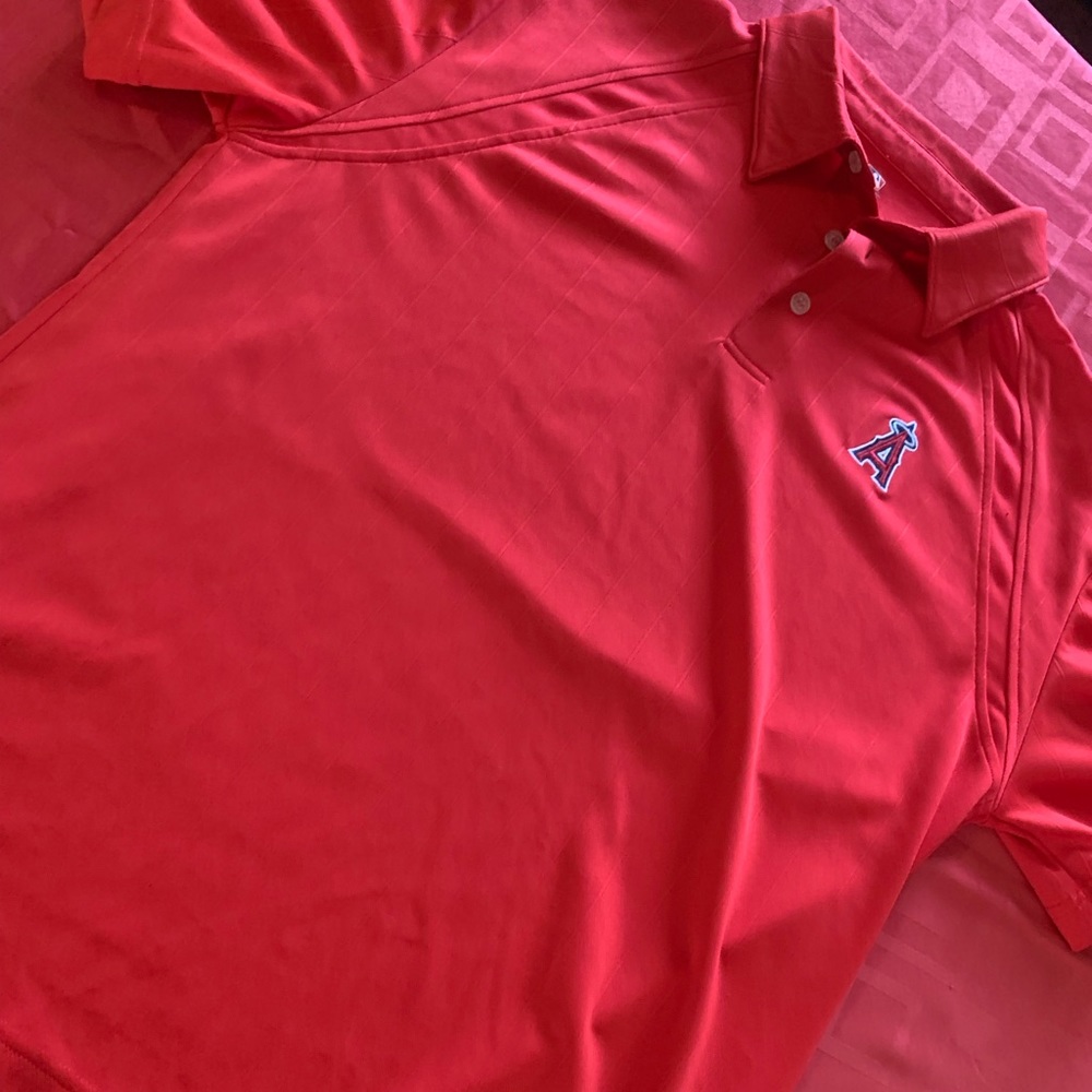 Anaheim Angeles Button Up Shirt …… golf dad mlb Jersey